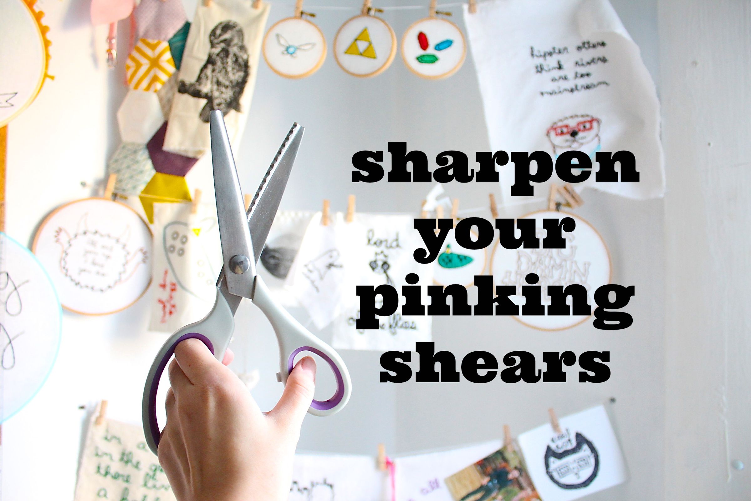Sharpen Your Pinking Shears With Aluminum Foil 3 Steps (with Pictures