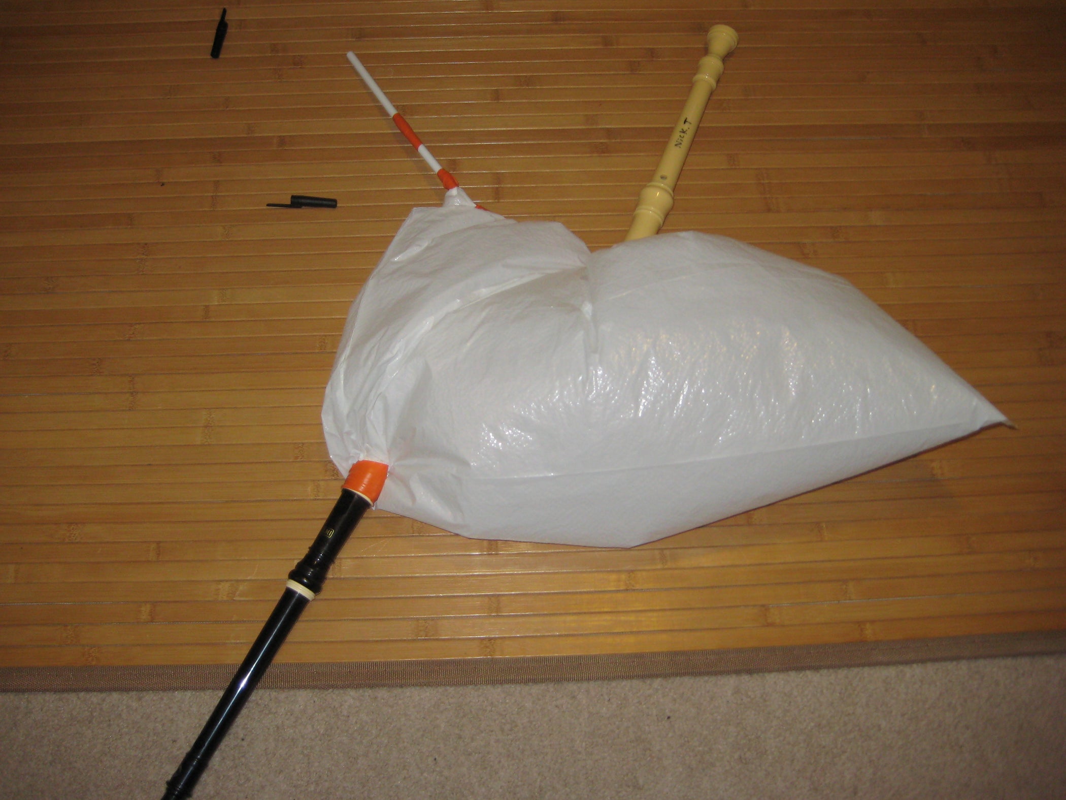 How to Make Bagpipes Out of a Garbage Bag and Recorders 9 Steps (with