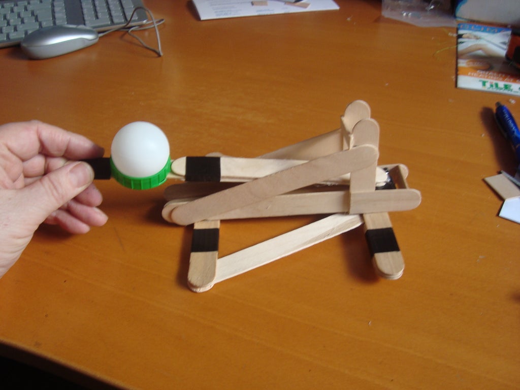 Ping Pong Ball Catapult : 4 Steps - Instructables