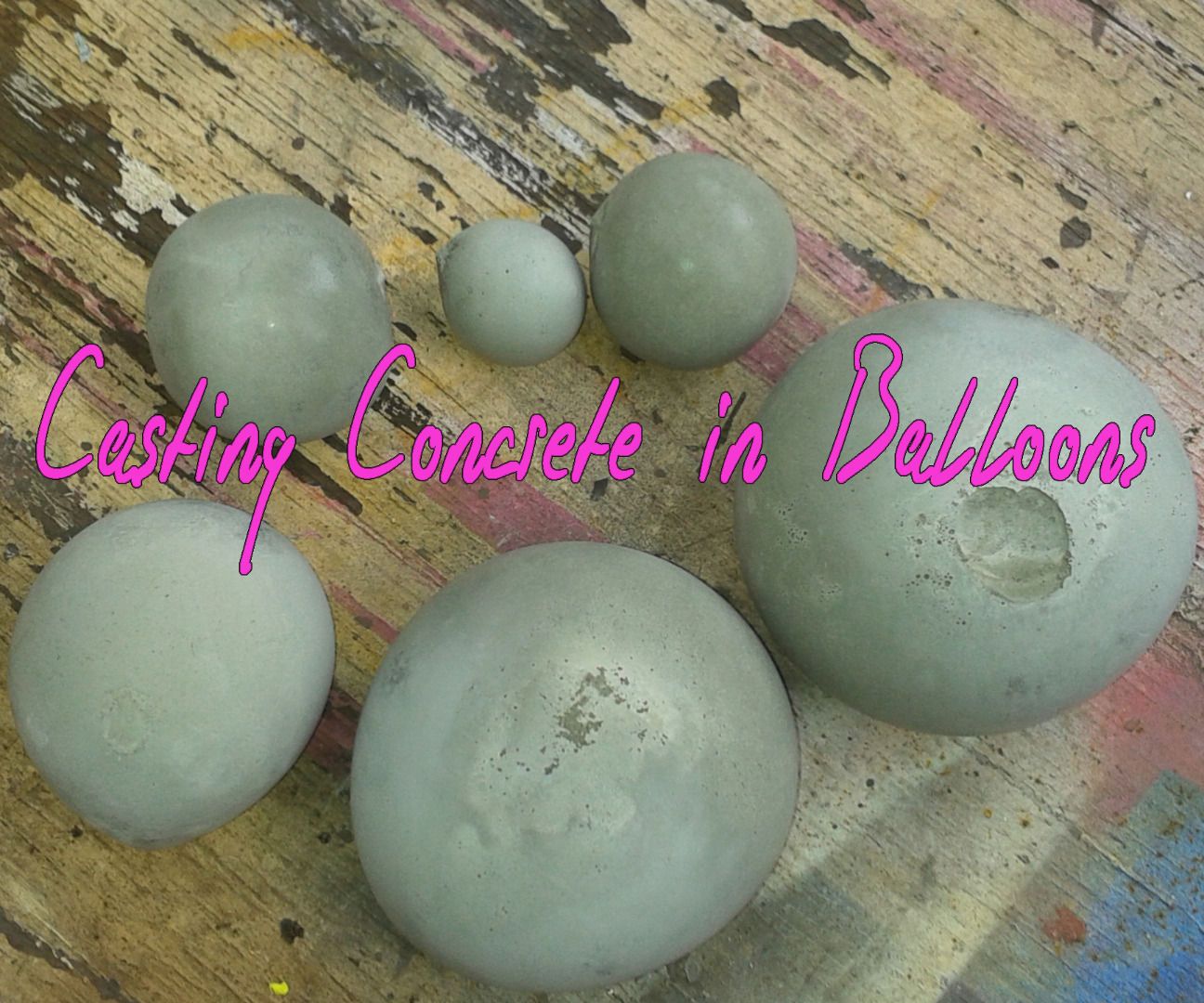 Casting Concrete in Balloons 4 Steps (with Pictures) Instructables