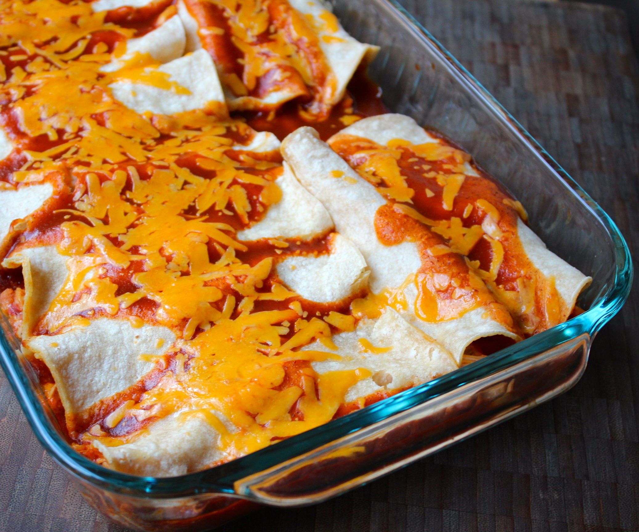 Spicy Chicken Enchiladas