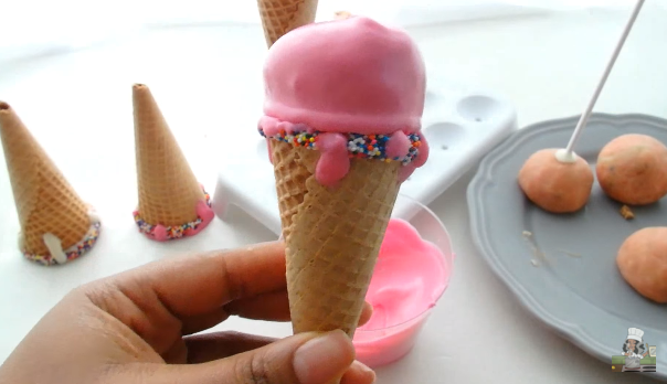 Ice Cream Cone Cake Pops 6 Steps With Pictures Instructables