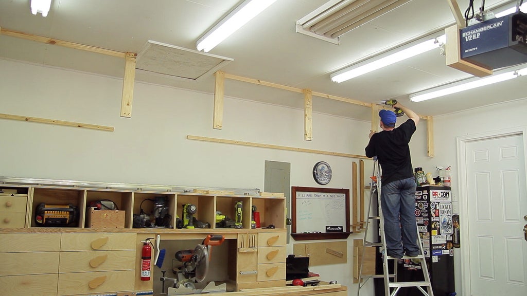 Wasted Space High Garage Storage Shelves 8 Steps With Pictures Instructables High Garage Storage Shelves, Build Your Own Overhead Garage Storage