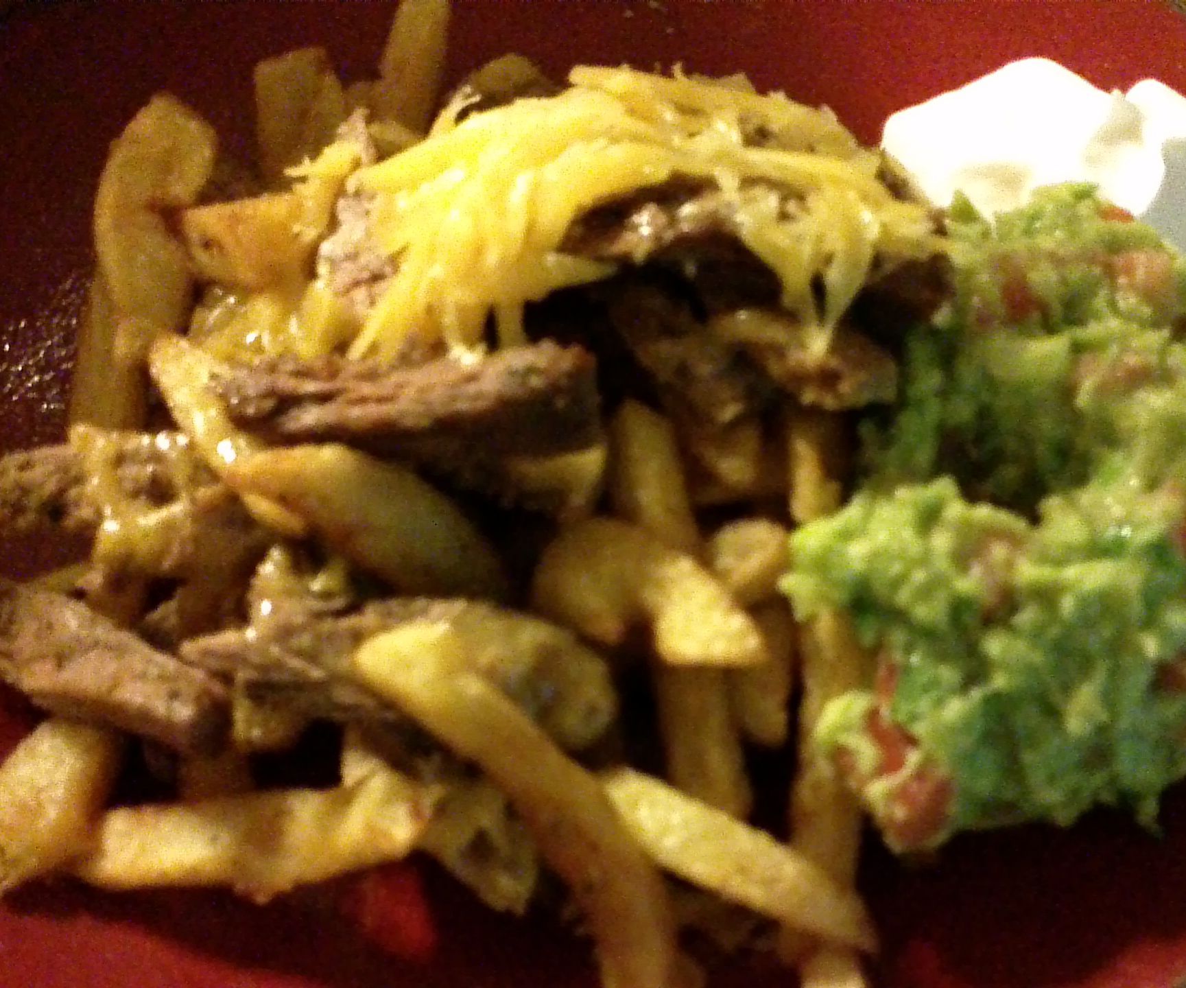 Carne Asada Fries and Breakfast California Burrito 4 Steps