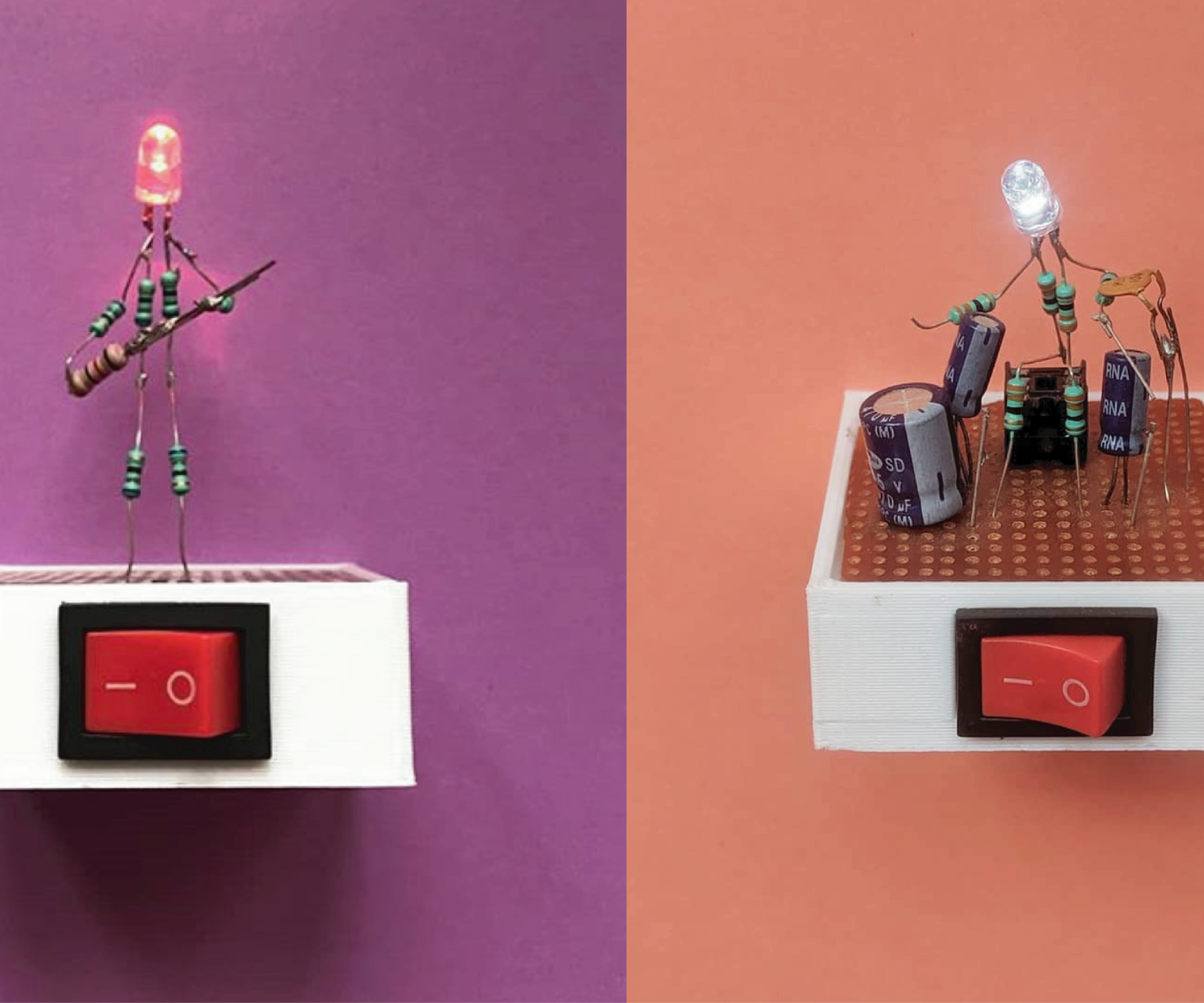 LED Sculpture Let's Build an LED Man! 9 Steps Instructables