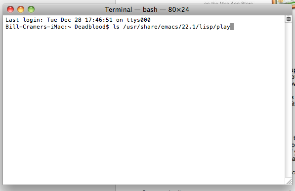 Games In Mac Terminal