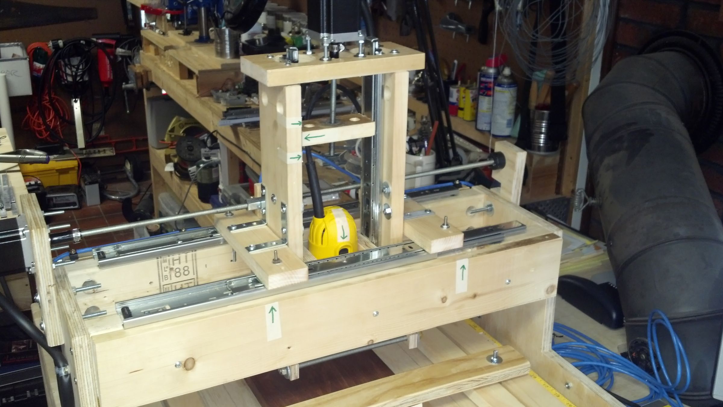 DIY guide for DIY Drawerslide CNC Machine - Gantry Re-design with step-by-step instructions
