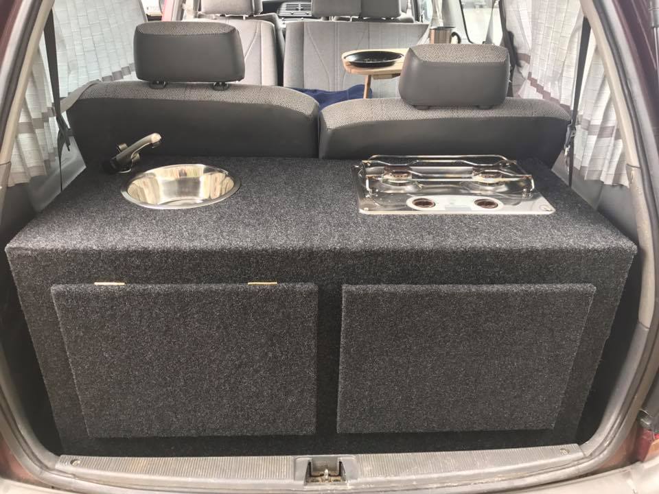 Campervan Sink And Gas Cooker Conversion For Toyota Tarago Estima 7 Steps With Pictures Instructables