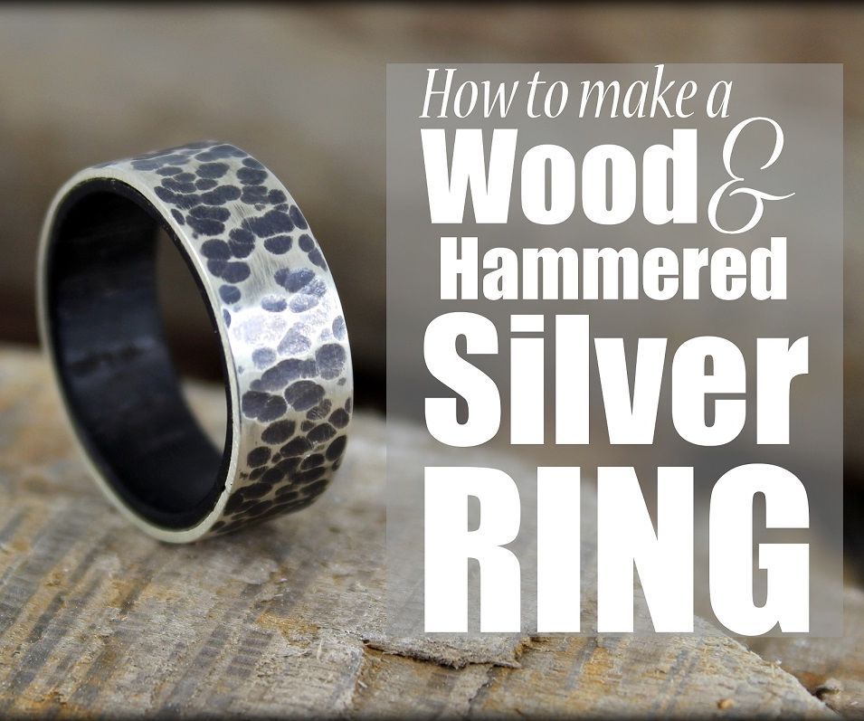 How to Make a Wood & Hammered Silver Ring 11 Steps (with Pictures