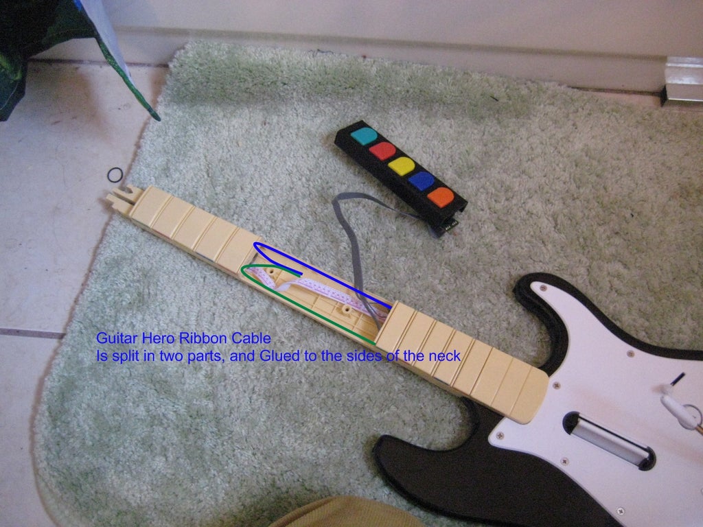 Rock Band Guitar Mod Guitar Hero Buttons And Strum Bar 17 Steps With Pictures Instructables Rock Band Guitar Mod Guitar Hero Buttons And Strum Bar 17 Steps With Pictures Instructables