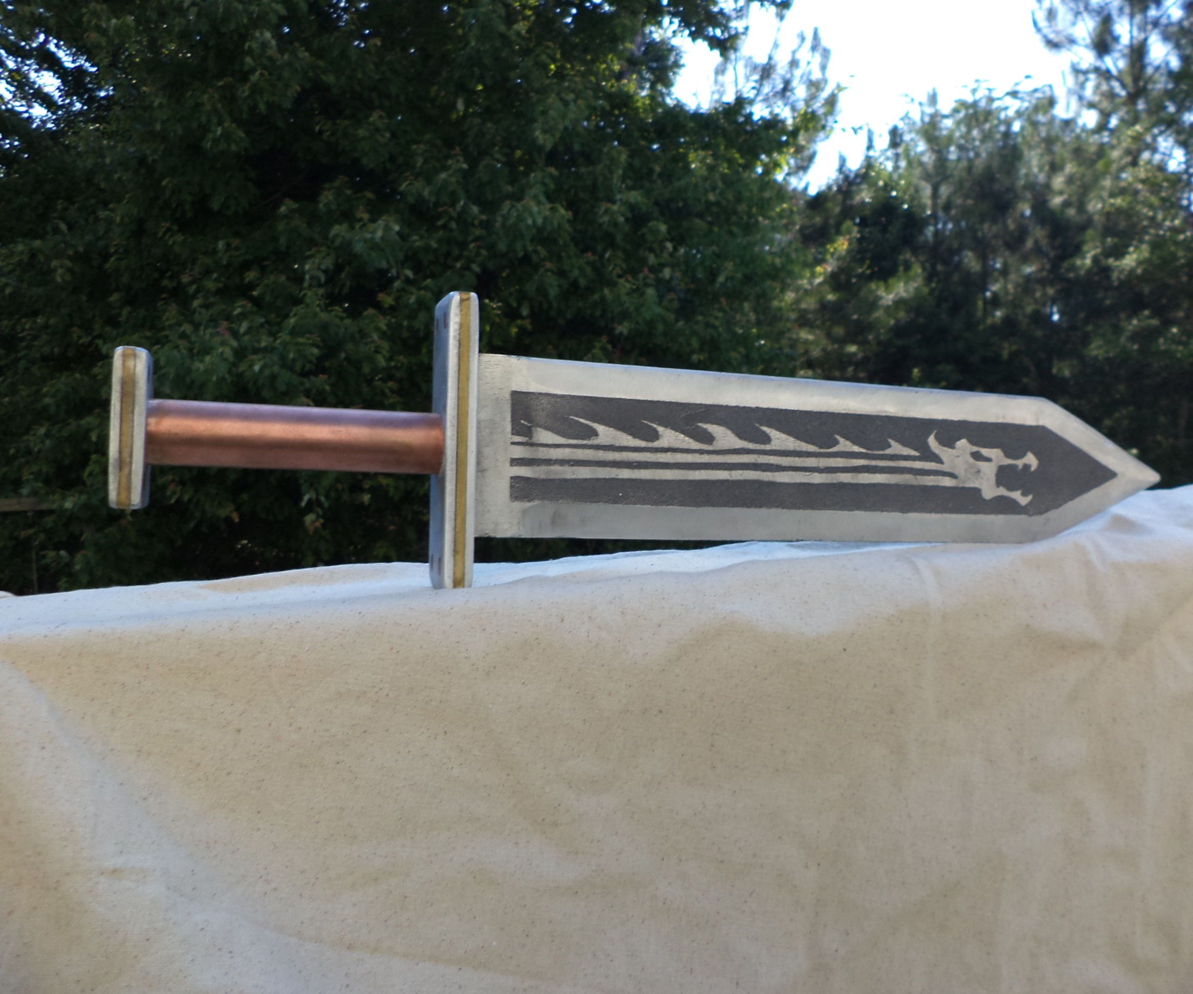 Step-by-step guide for aluminum dragon sword DIY Project DIY project