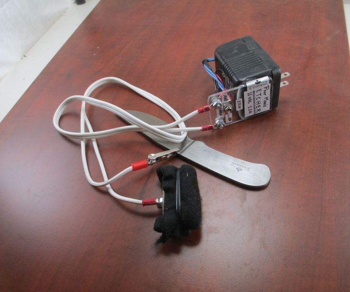 Steel Etching and Marking From a DC Adapter