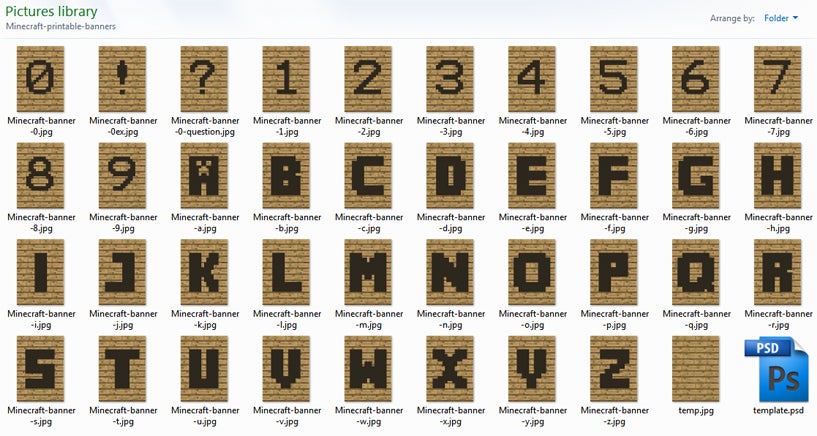custom minecraft themed bunting instructables