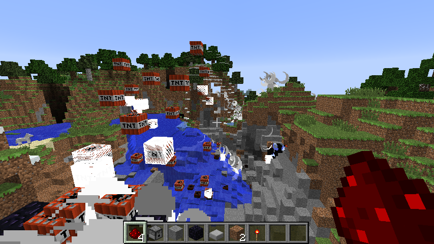 Minecraft Creative Mode Ultimate Tnt Cannon 4 Steps Instructables Minecraft Creative Mode Ultimate Tnt Cannon 4 Steps Instructables