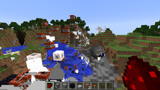 Minecraft Creative Mode Ultimate Tnt Cannon 4 Steps Instructables