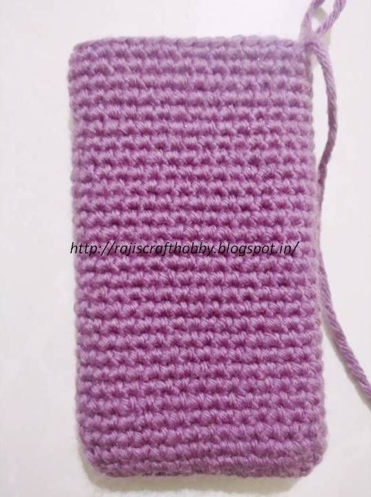 crochet cell phone pouch