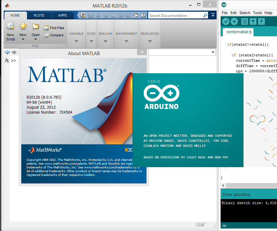 reading rpm from arduino-based ir tachometer with matlab gui DIY Project DIY Project Image