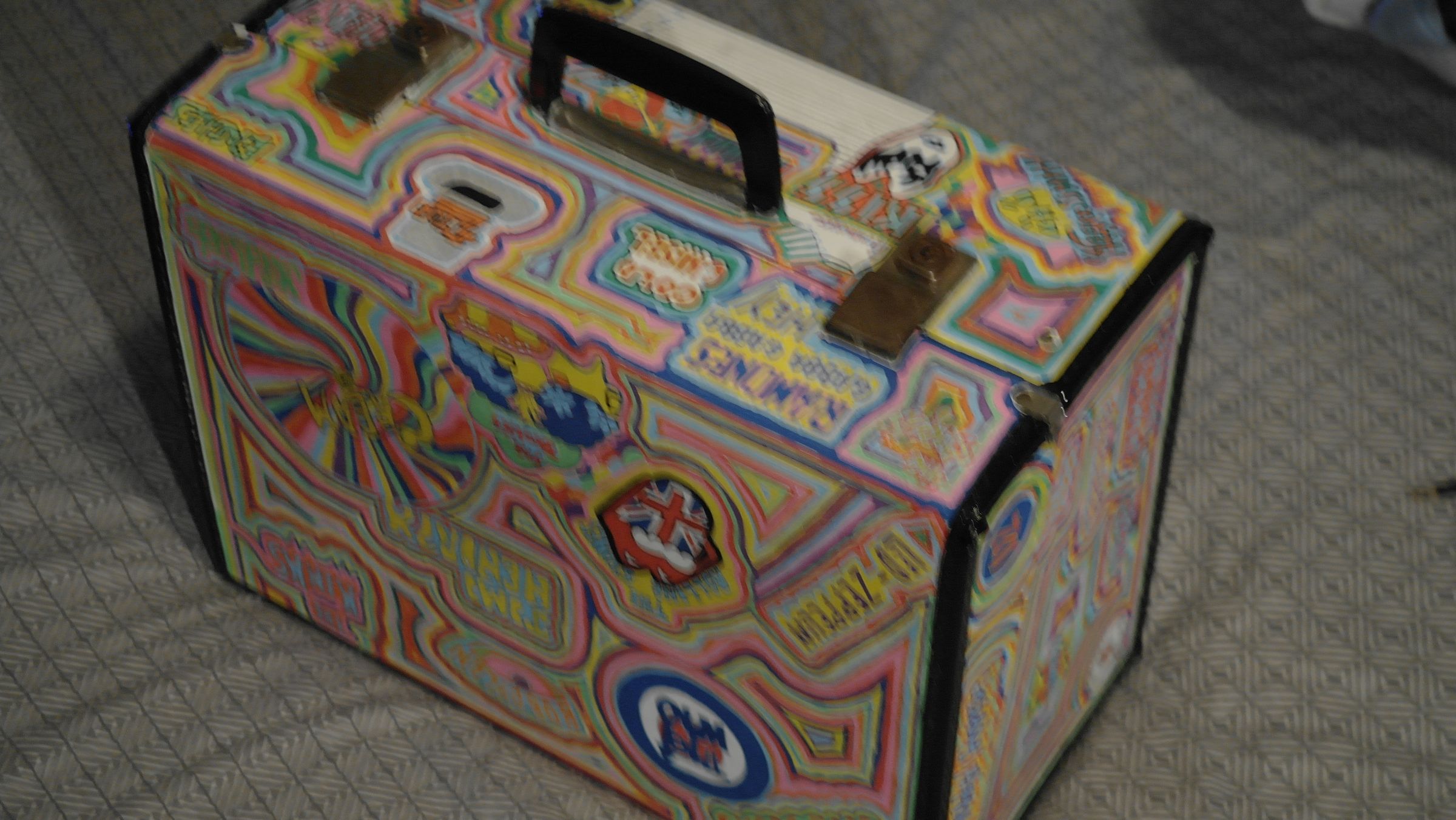 rock and roll inspired suitcase DIY Project DIY Project Image