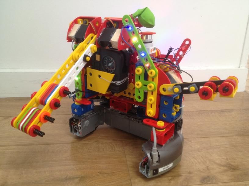 Hacked roomba + arduino snowballs into a Eurobot 2013 entry...
