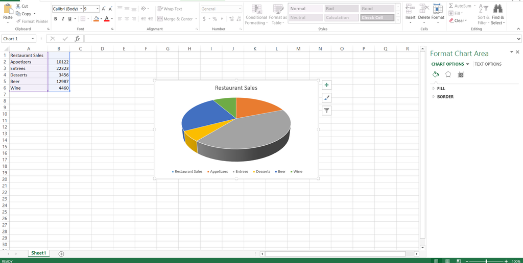 How to Create and Label a Pie Chart in Excel 2013 : 8 Steps ...