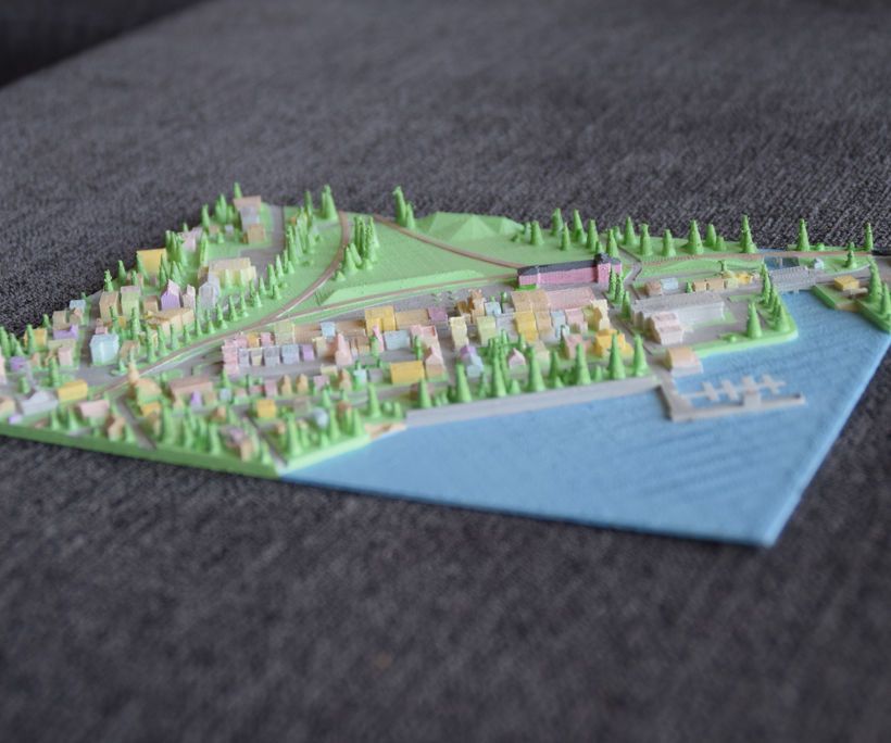 3D Printed Town : Lac-Mégantic