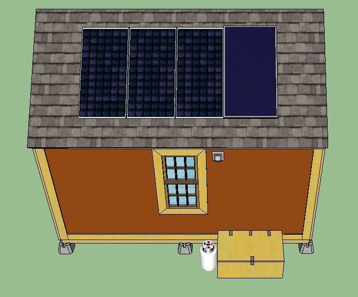 Een van de eerste tiny houses onder de 1000 euro. (Inflatie-gecorrigeerd.) 26 Neem het off-grid