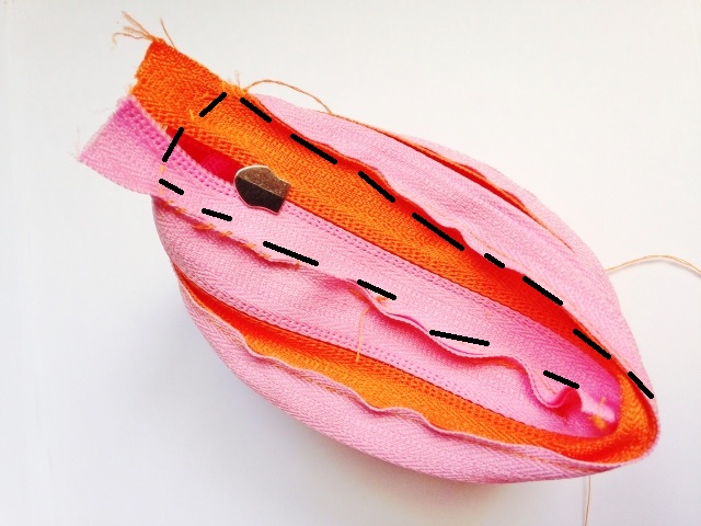 continuous zipper pouch