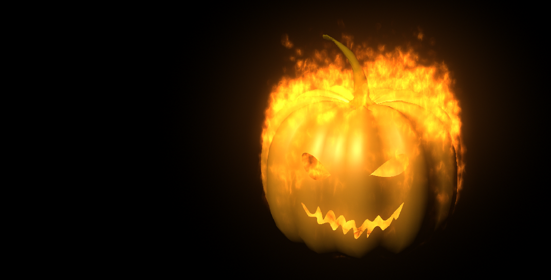 3d jack o' lantern in maya with fire effect DIY Project DIY Project Image