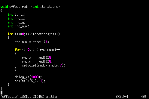 Software: Effect 1, Rain