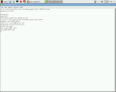 Access Eduroam on a Raspberry Pi (in Cambridge) : 6 Steps - Instructables
