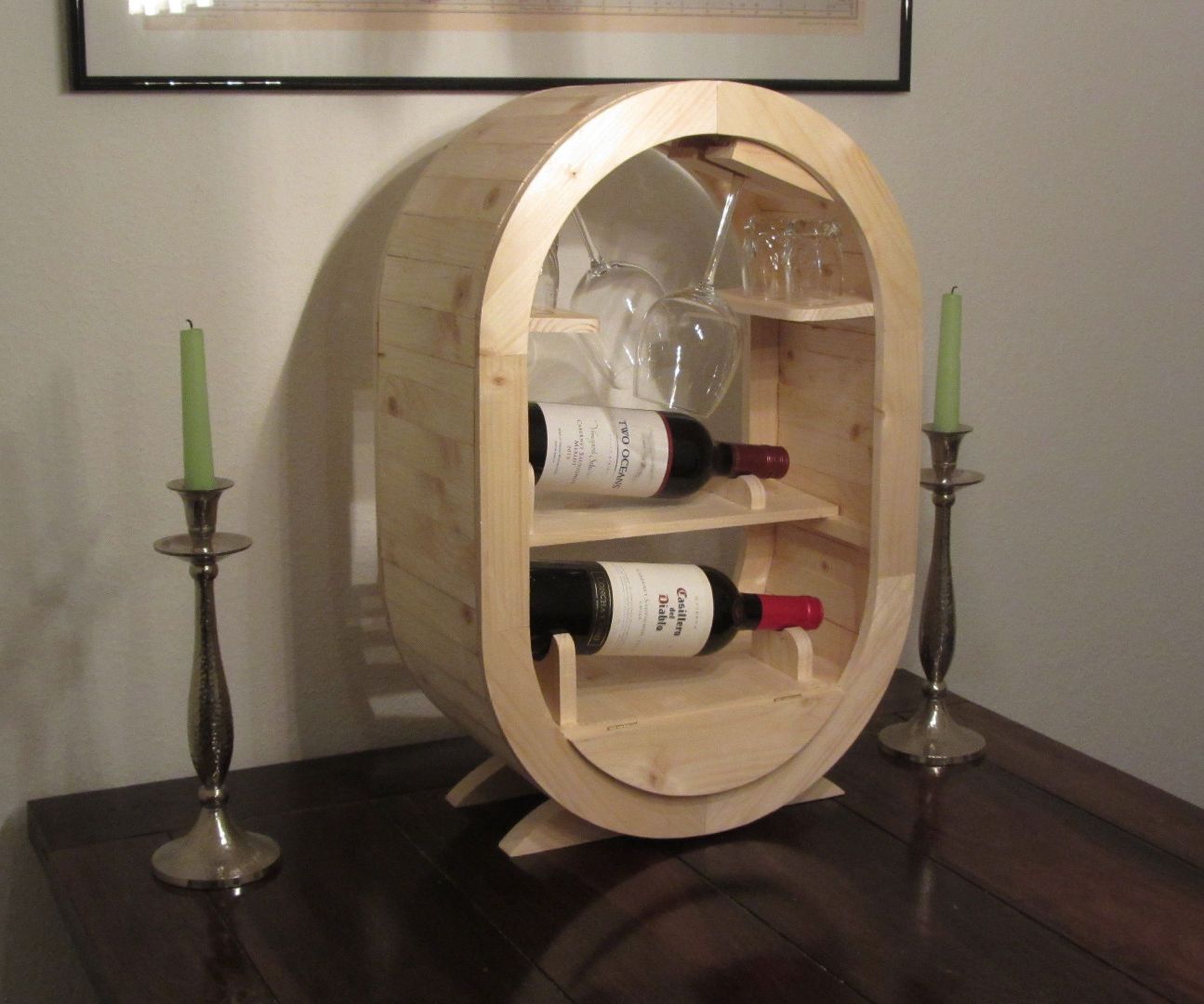 a barrel-style wine rack - a 2x4 project DIY Project DIY Project Image