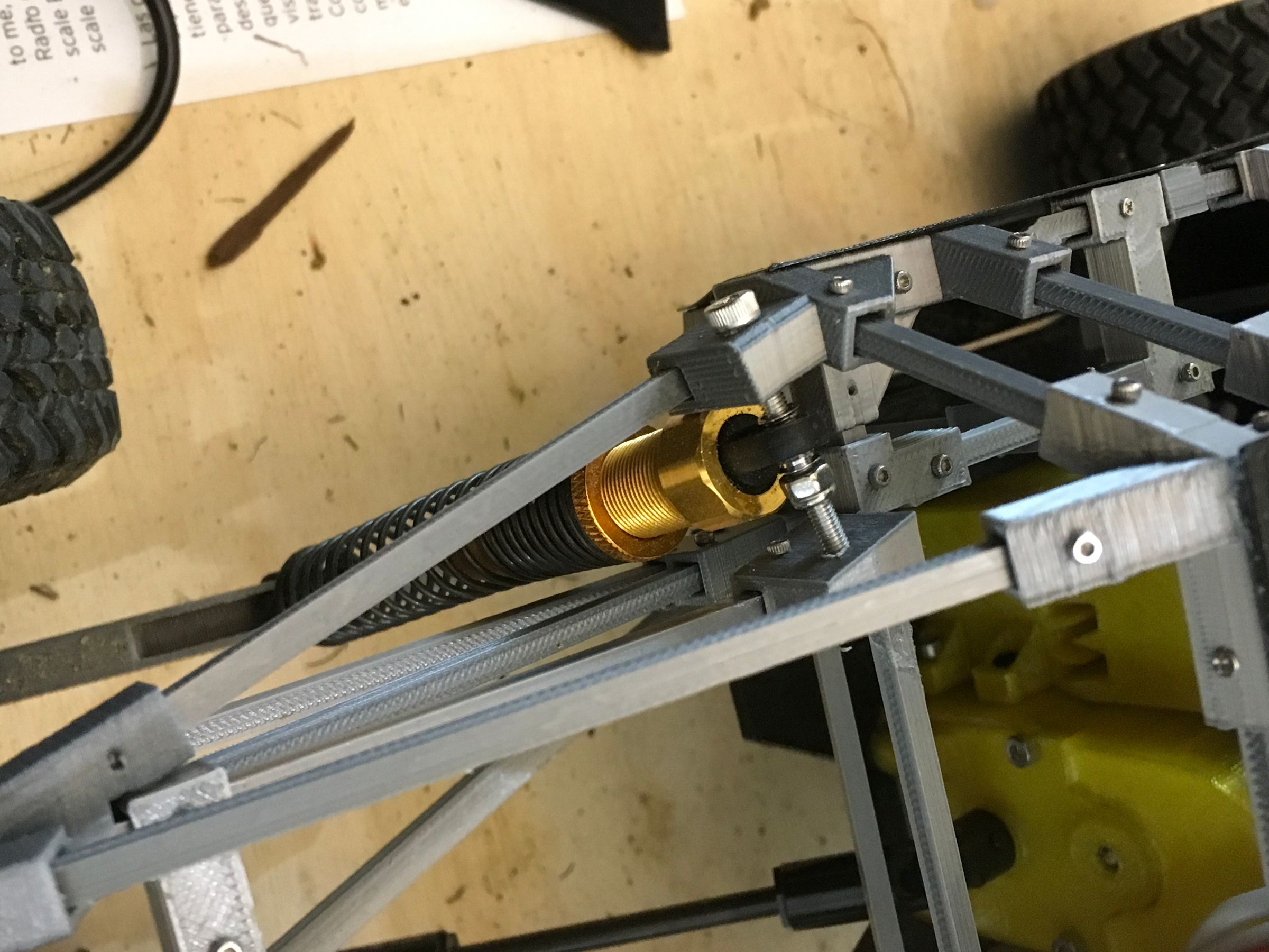 3D Printed 1/10 Remote Controlled Trophy Truck | Scale RC Suspension ...