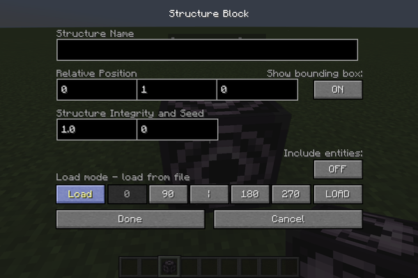 How To Use Structure Blocks For Building 7 Steps Instructables