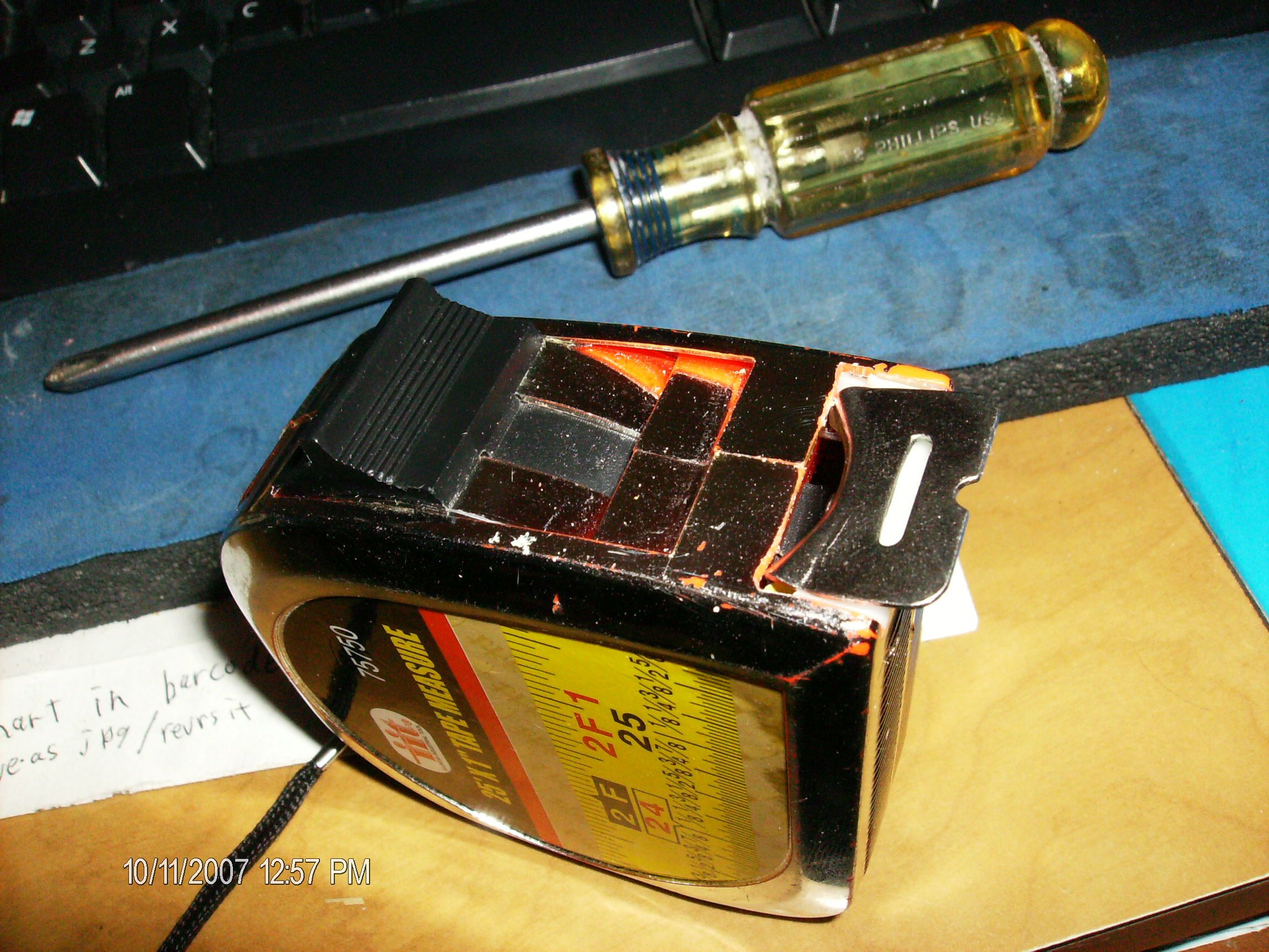 UPDATED Tape Measure Repair Added Repair for Lufkin Pee Wee (step 4