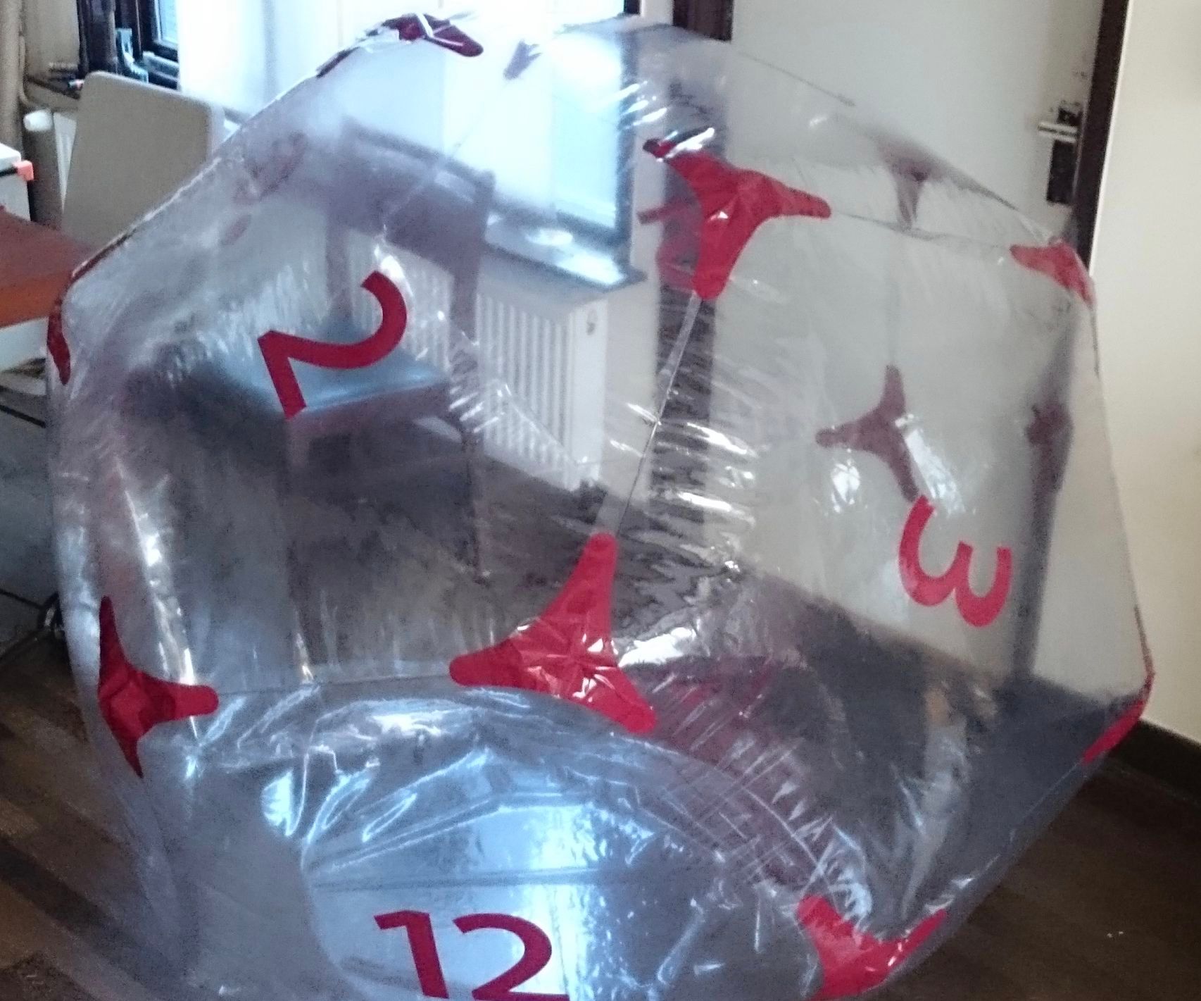 DIY guide for Life-size Hamster Ball Dodecahedron with step-by-step instructions