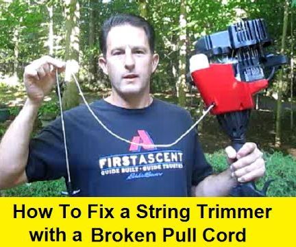 How To Fix A String Trimmer With A Broken Pull Cord Instructables