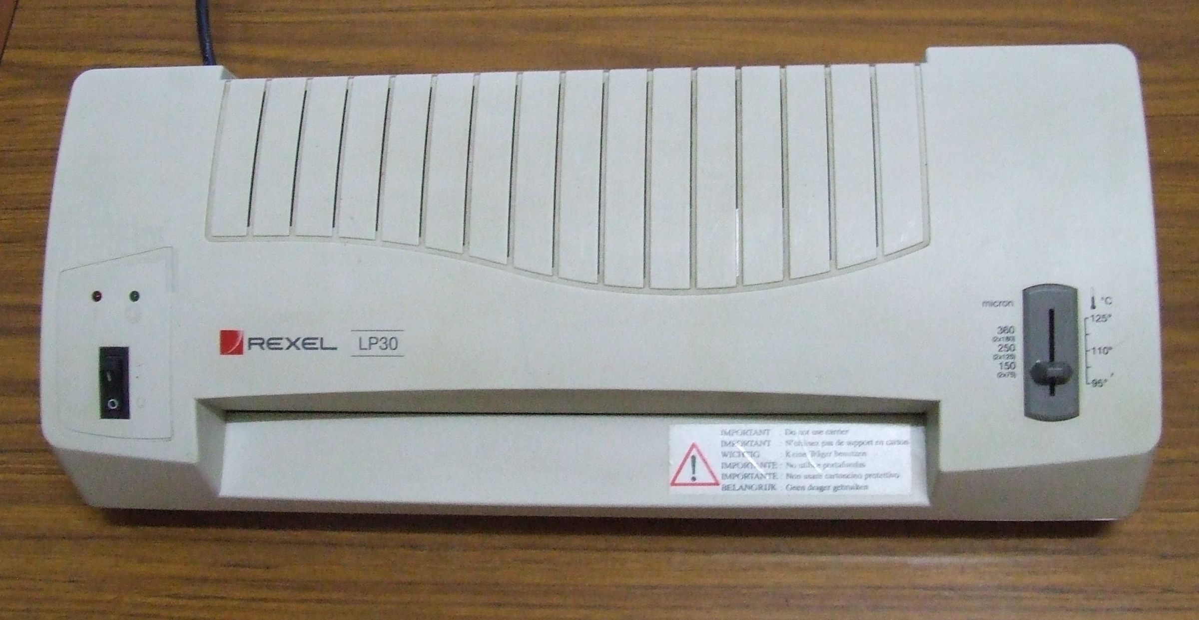 REXEL LP30 LAMINATOR MOD 3 Steps Instructables