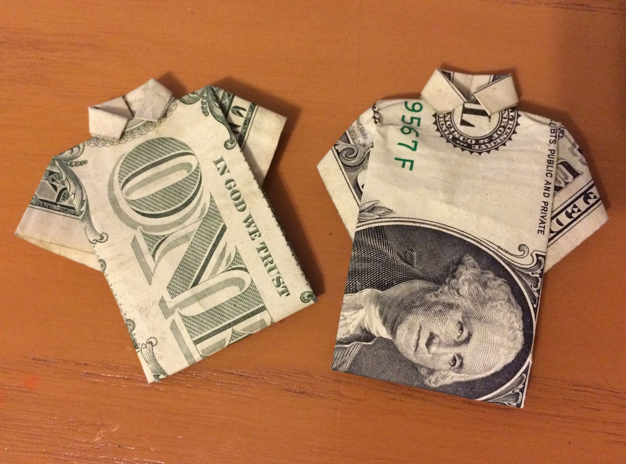 How to Fold a Dollar Bill Shirt 6 Steps Instructables