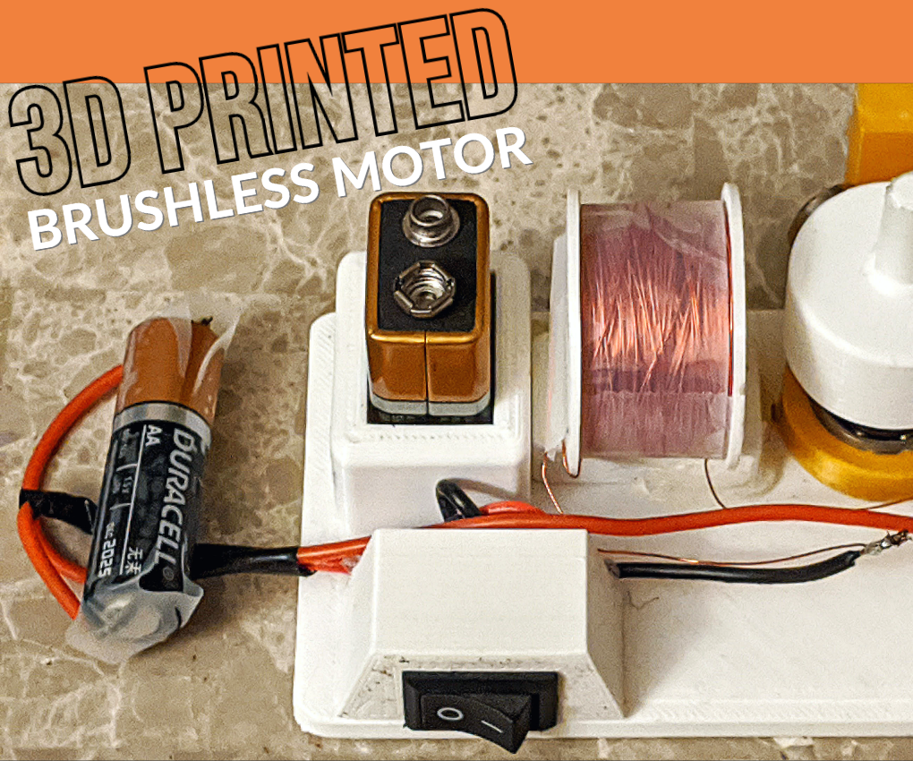 3d printed brushless motor DIY Project DIY Project Image