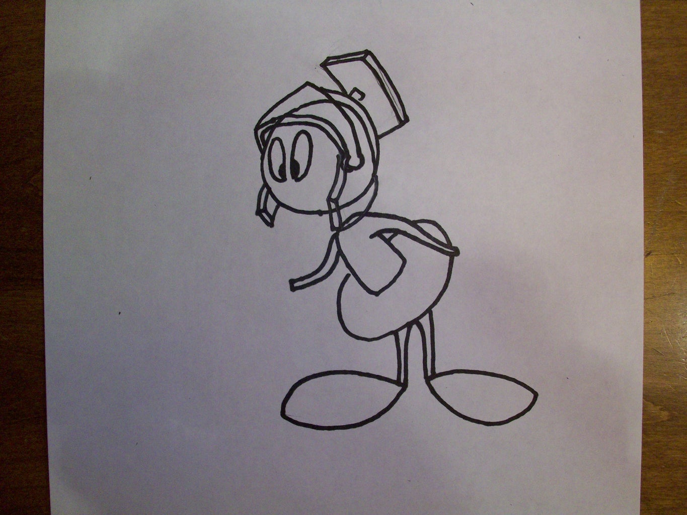 How To Draw Marvin The Martian, Step By Step, Drawing Guide, By Dawn - Dragoart