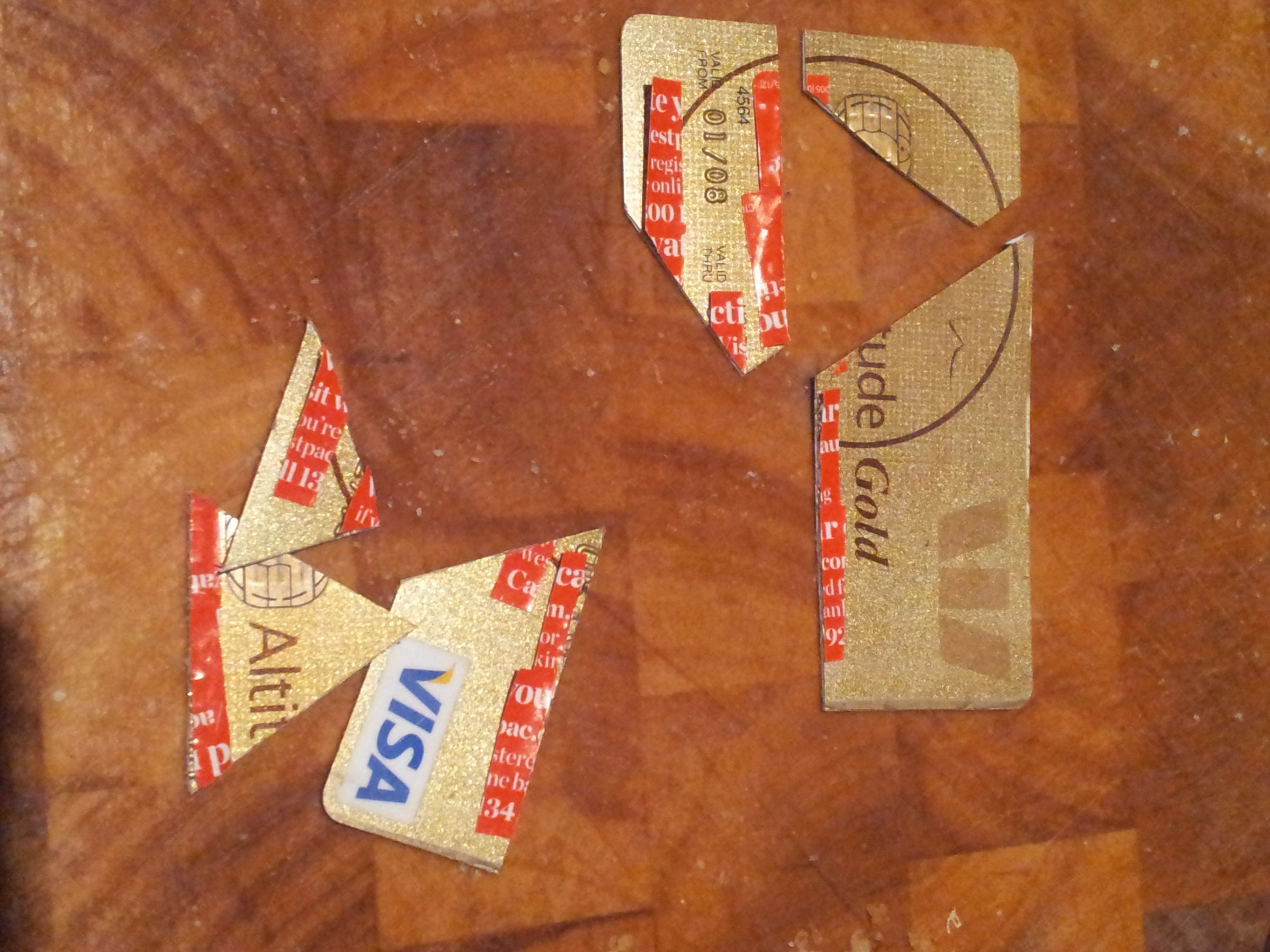How to Dispose of a Credit Card 5 Steps Instructables