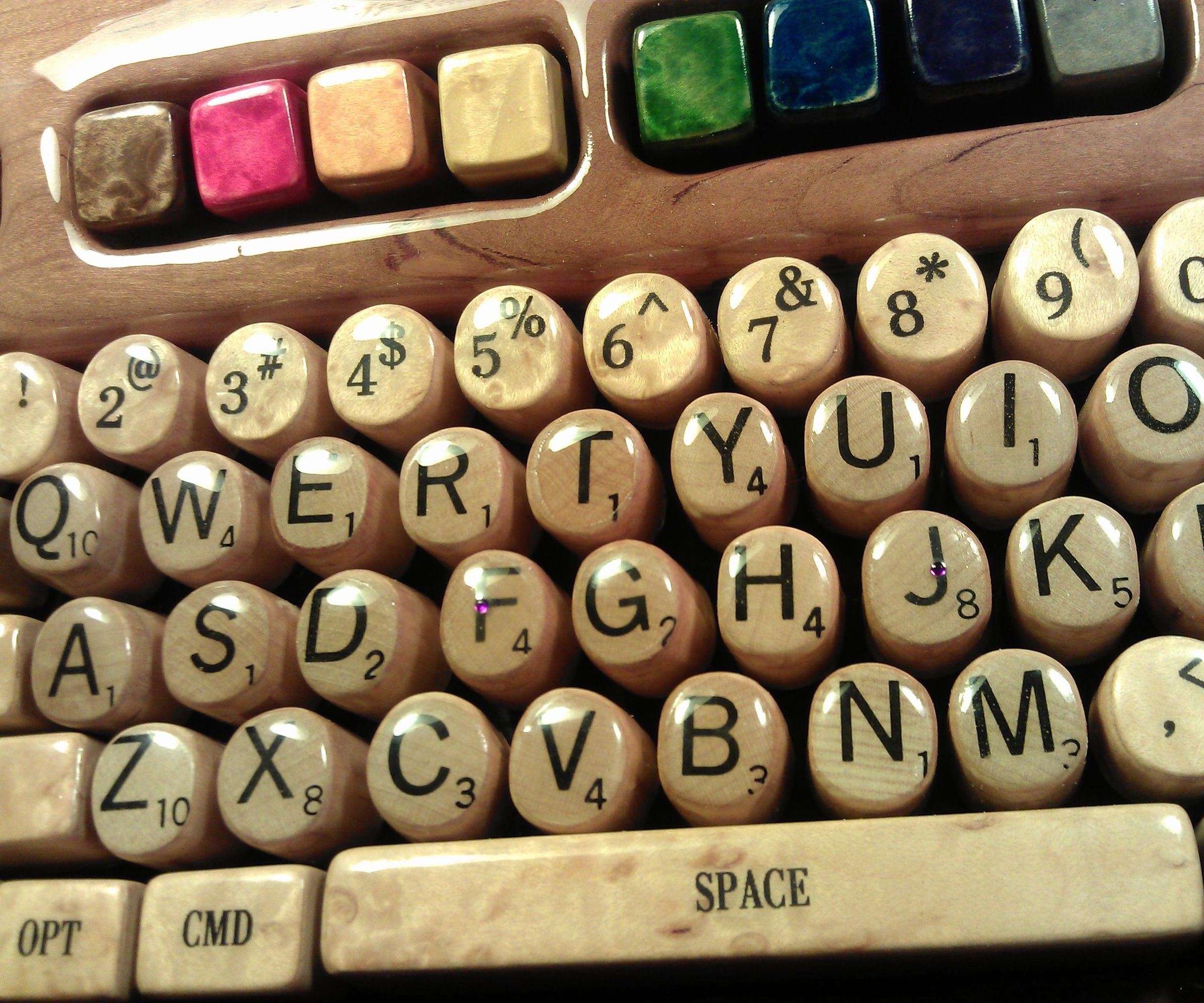 wooden computer keyboard by steve m. potter DIY Project DIY Project Image