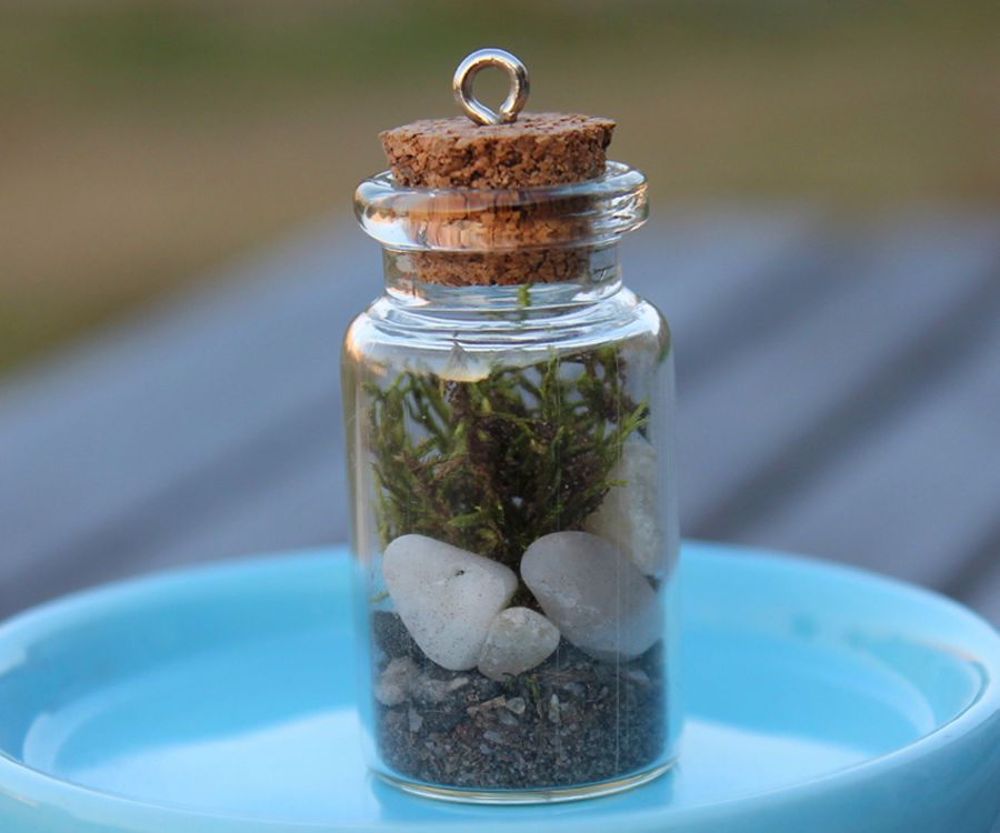 a Bottle Necklace! Fairy Garden Jewelry 