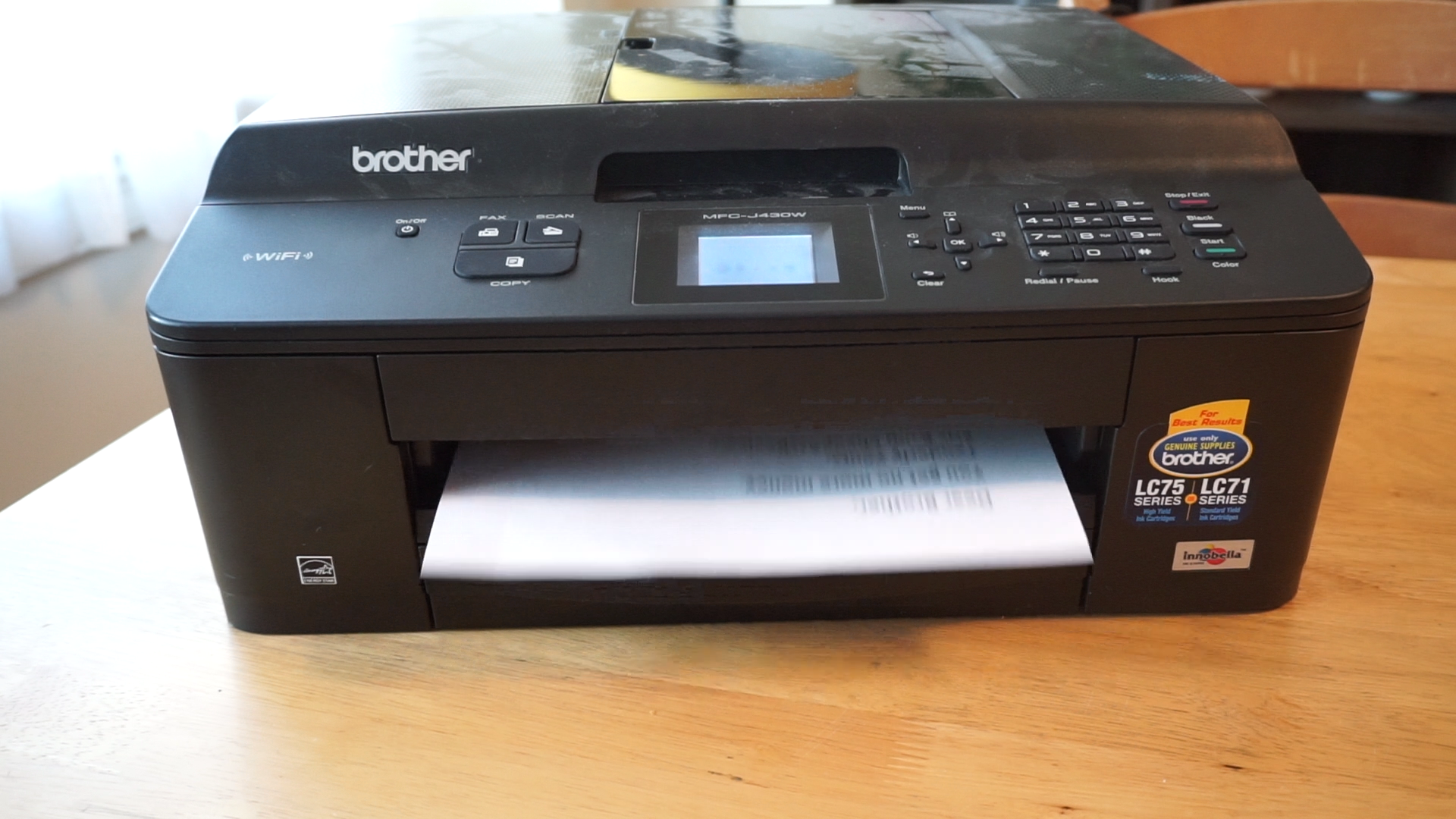 brother printer only black ink