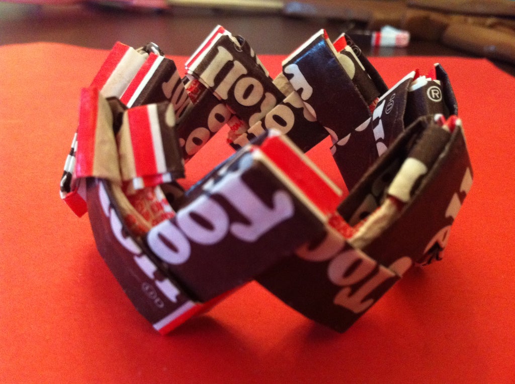 How To Make A Bracelet Out Of Candy Wrappers 13 Steps With Pictures Instructables
