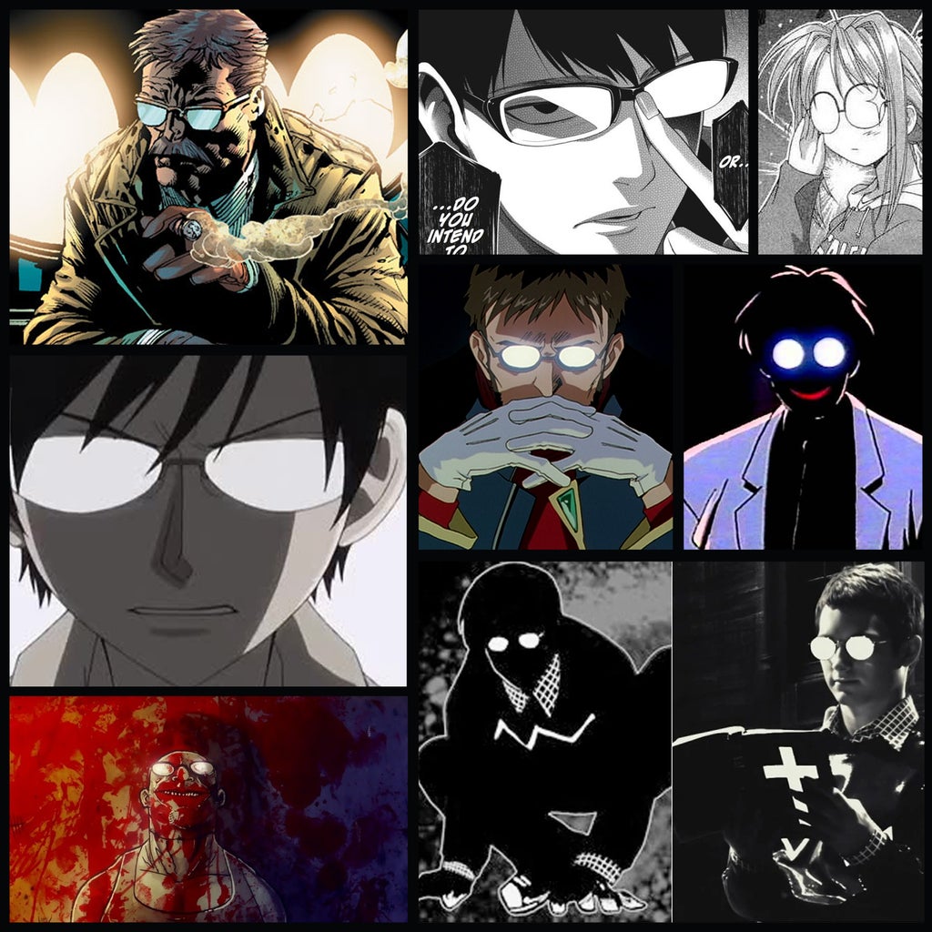 Featured image of post Anime Guy With Glowing Glasses 1pc tiktok hot led luminous glasses japanese anime peripheral cosplay spoof prop