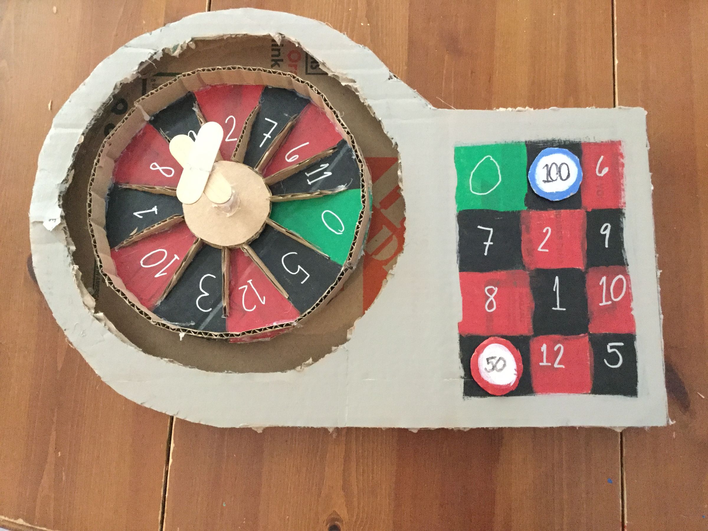 How to Make a Some What European Style Cardboard Roulette : 13 Steps ...