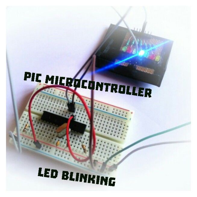 DIY guide for How to Blink an Led using PIC microcontroller ? with step-by-step instructions
