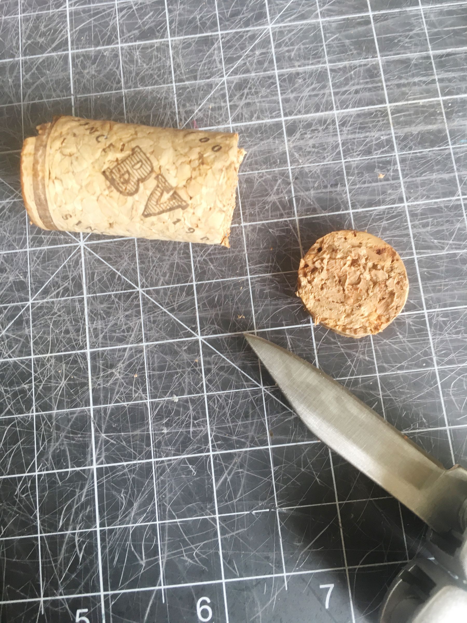 Wine Cork Cutting Hack 4 Steps Instructables