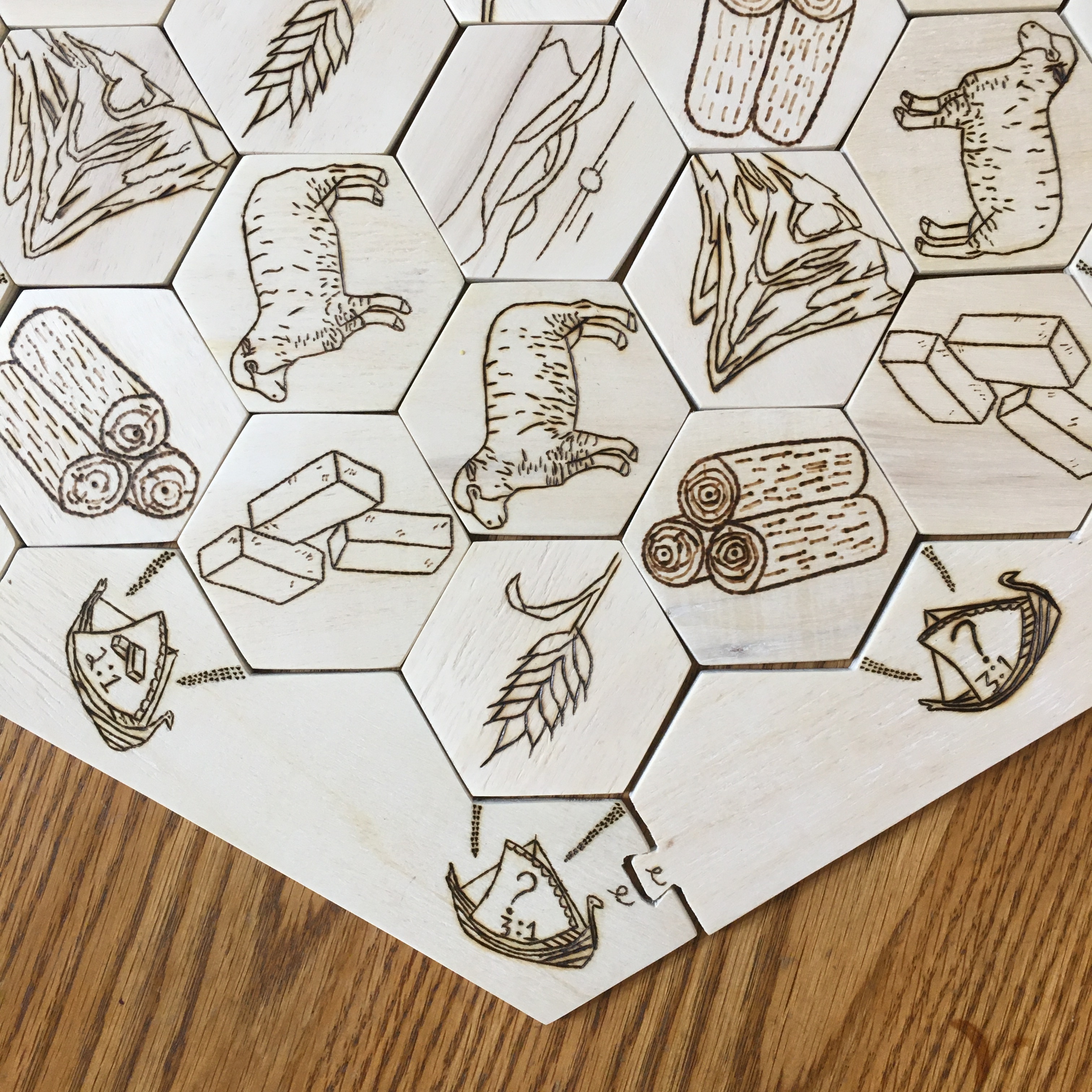 WoodBurned Catan Board 7 Steps (with Pictures) Instructables